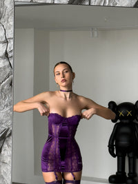 IBIZA - Purple Lingerie Bodysuit